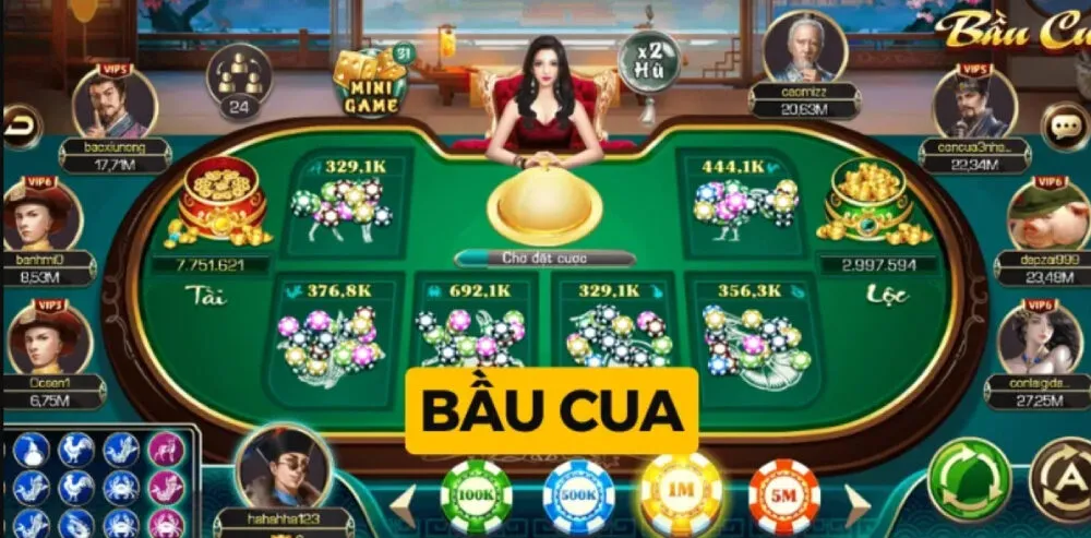 Bầu cua có 6 cửa cược với xác suất là như nhau