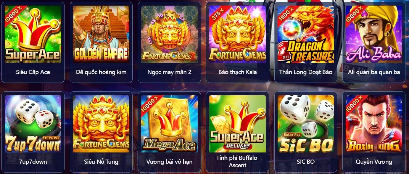 Các game slot nổi bật của Jili
