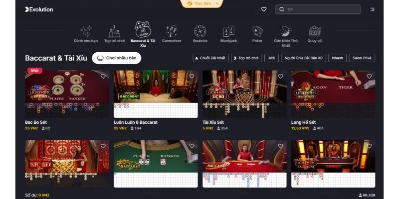 Evolution Live Casino