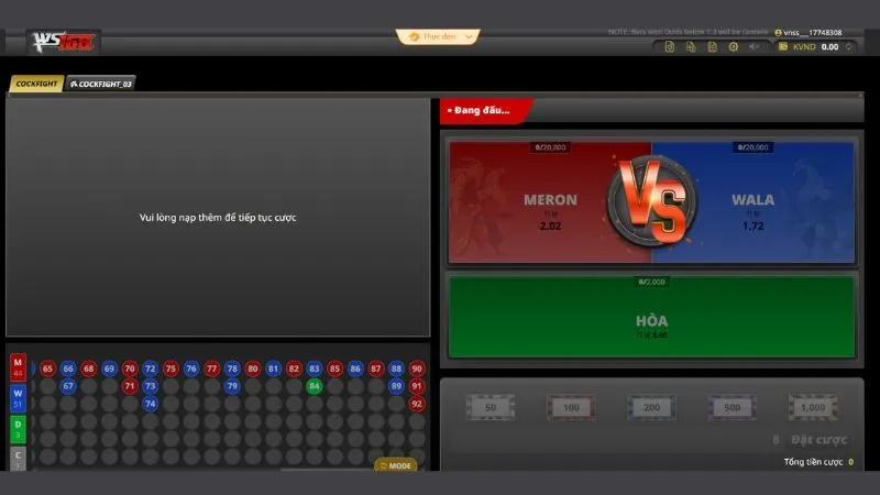 Các cửa cược đá gà trực tuyến phổ biến tại QH88