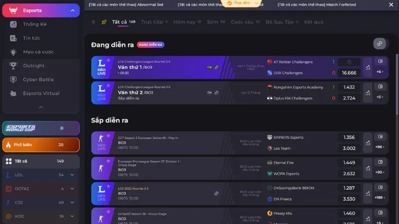 IM Esports sân chơi cá cược uy tín tại QH88