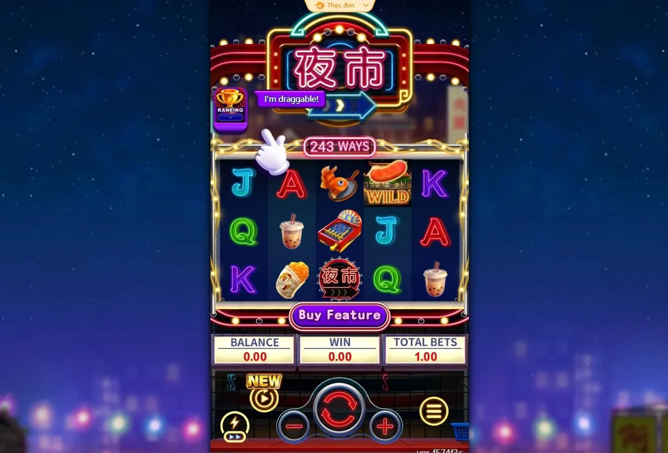 Trò chơi lấy cảm hứng từ không gian sôi động, đầy màu sắc của những khu chợ đêm Đài Loan