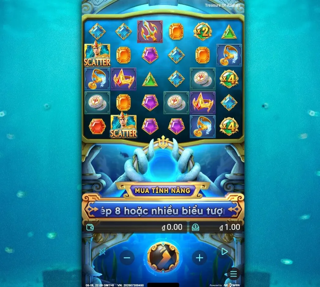 Trò chơi lấy cảm hứng từ thành phố Atlantis huyền thoại