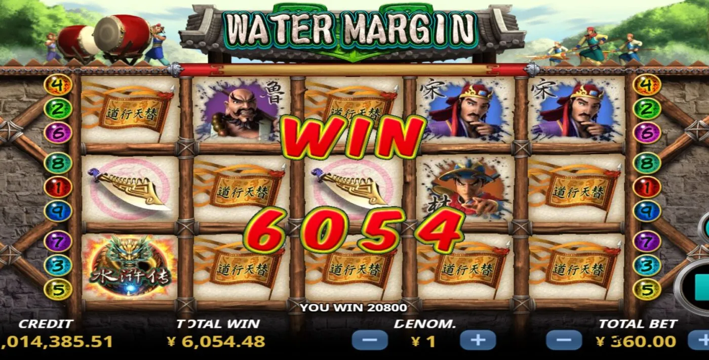 Nổ hũ Water Margin MW SLOT lấy cảm hứng từ tiểu thuyết kinh điển “Thủy Hử”