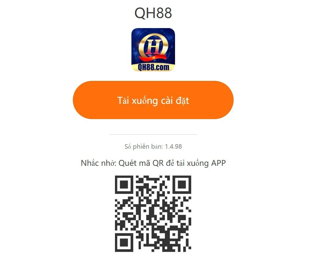 Quét mã QR để bắt đầu tải file APK về máy