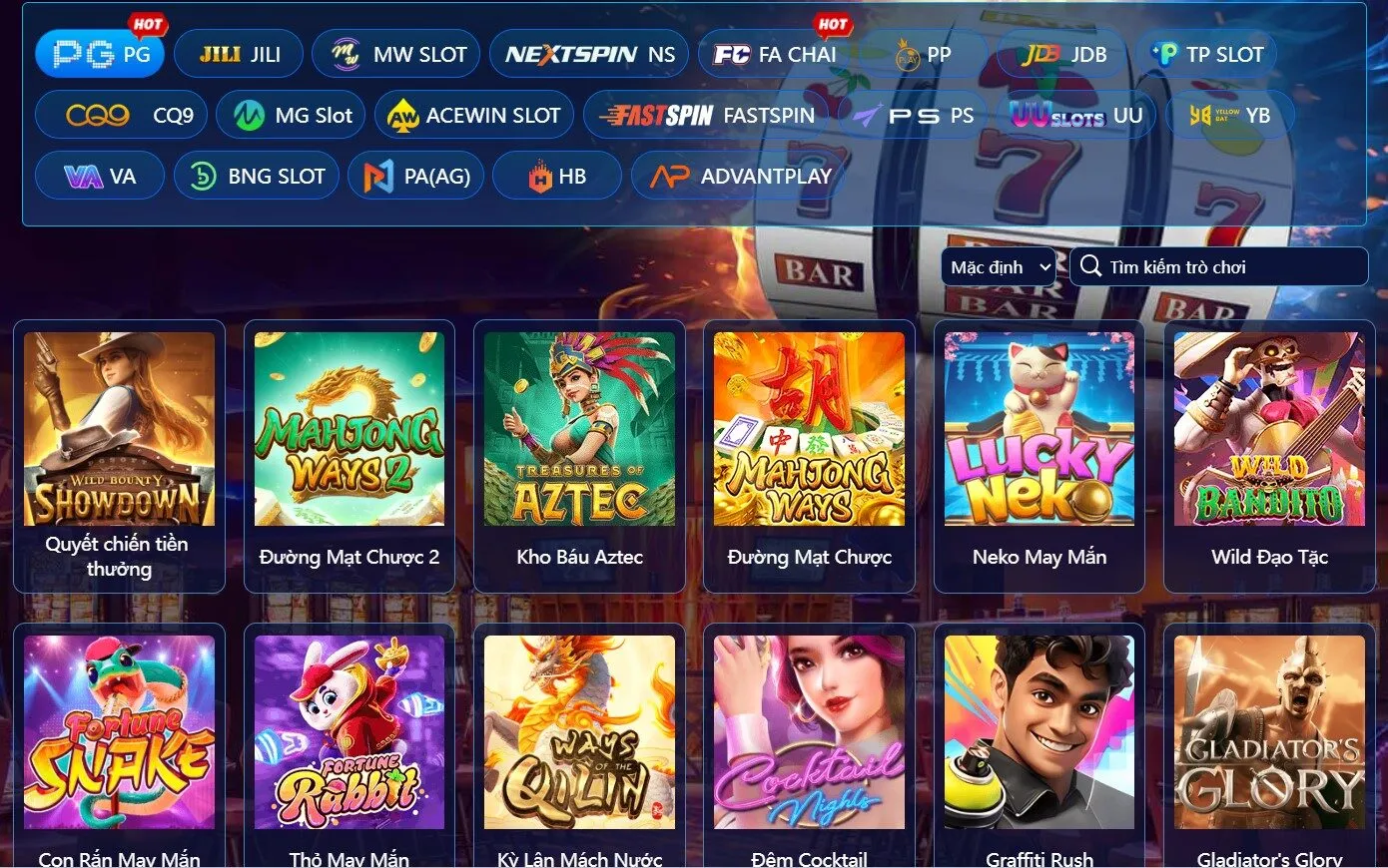 Kho game đa dạng, chủ đề phong phú