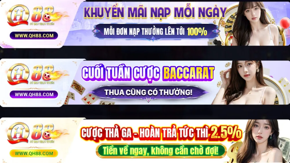 QH88 có các ưu đãi rành riêng cho game bài Baccarat
