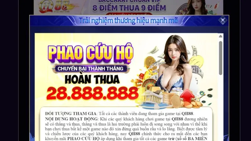Phao cứu hộ hỗ trợ hoàn vốn cá cược thả ga