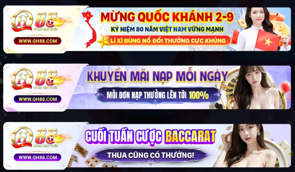 Các chương trình khuyến mãi hấp dẫn dành riêng cho game bài QH88