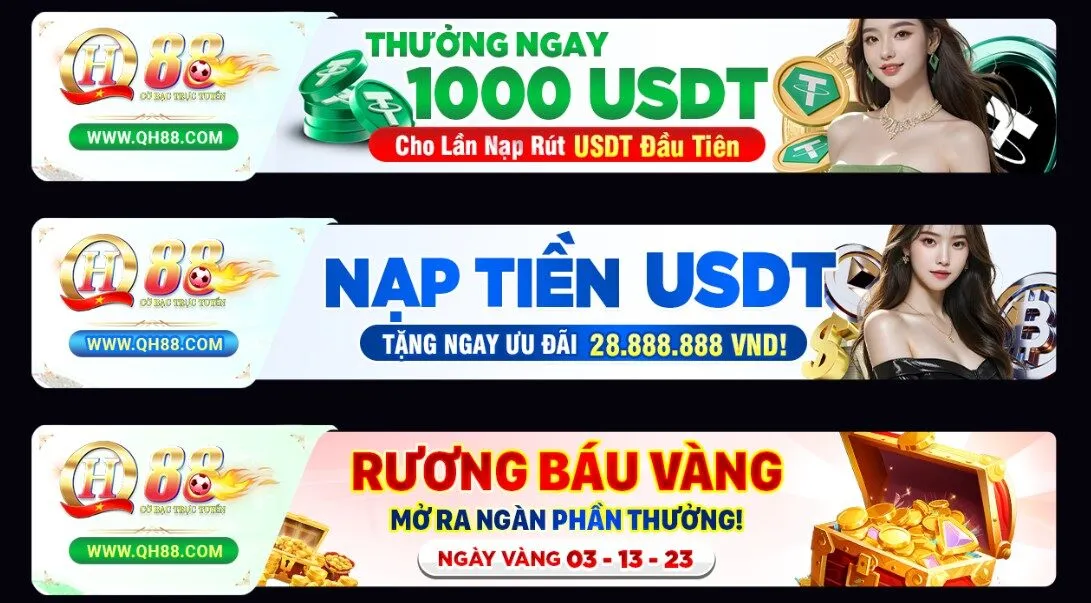 Khuyến mãi hấp dẫn khi nạp tiền QH88