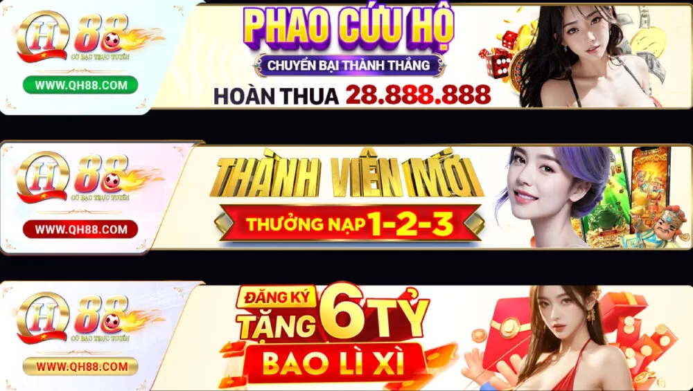 Các khuyến mãi tại QH88 đều có thể áp dụng cho tiến lên đếm lá