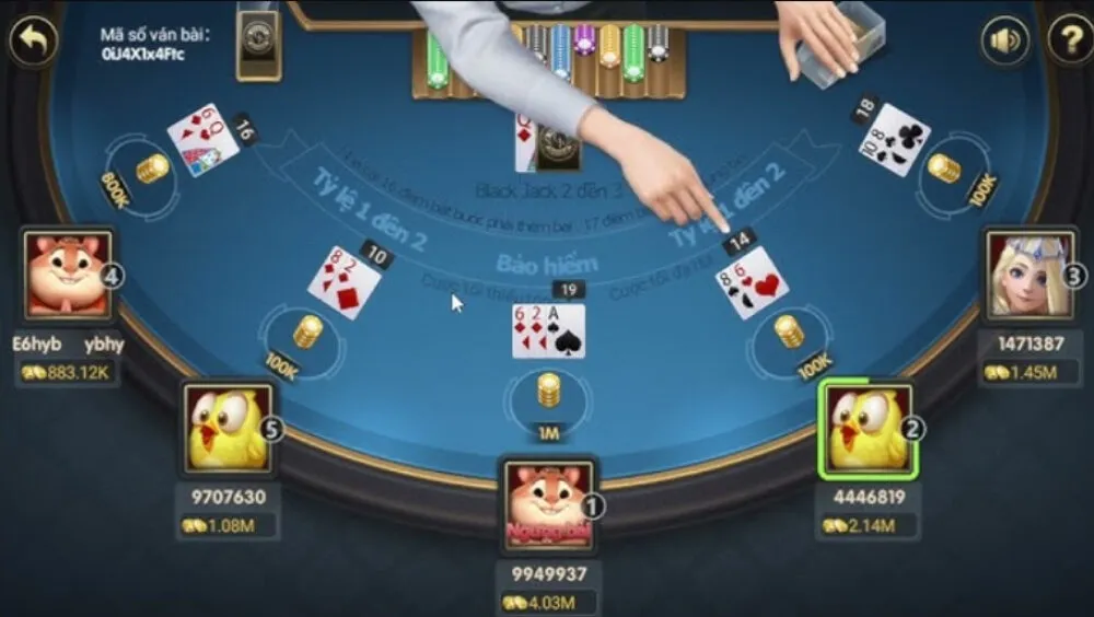 Trình tự diễn ra 1 ván xì dách cơ bản