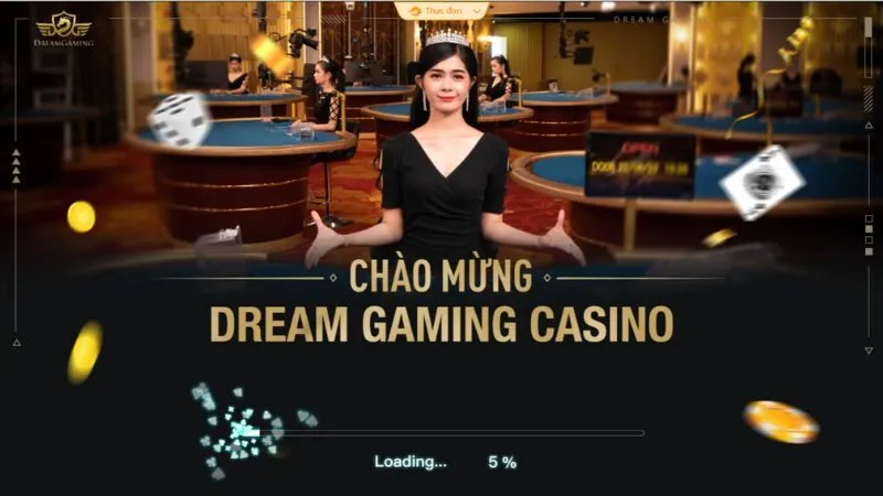Sảnh DG Live Casino thiết kế giao diện đẹp, chuyên nghiệp