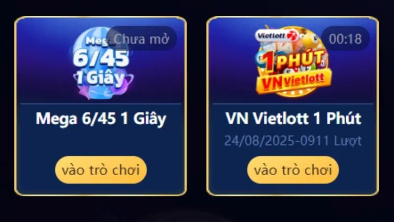 Các sảnh chính tại Mega 6/45