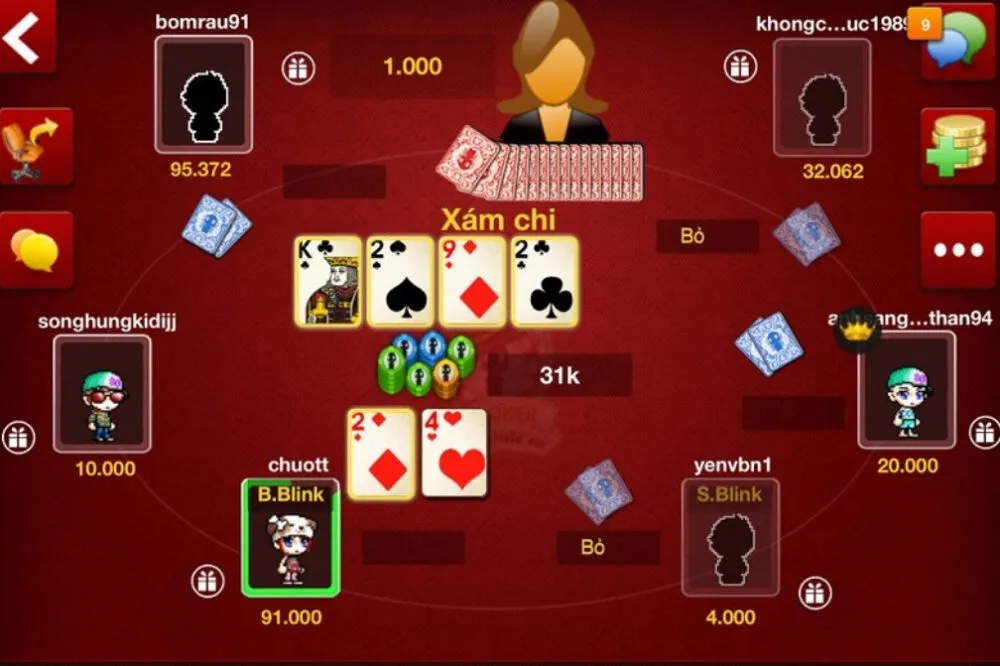 Các tổ hợp từ cao đến thấp tại game bài liêng QH88