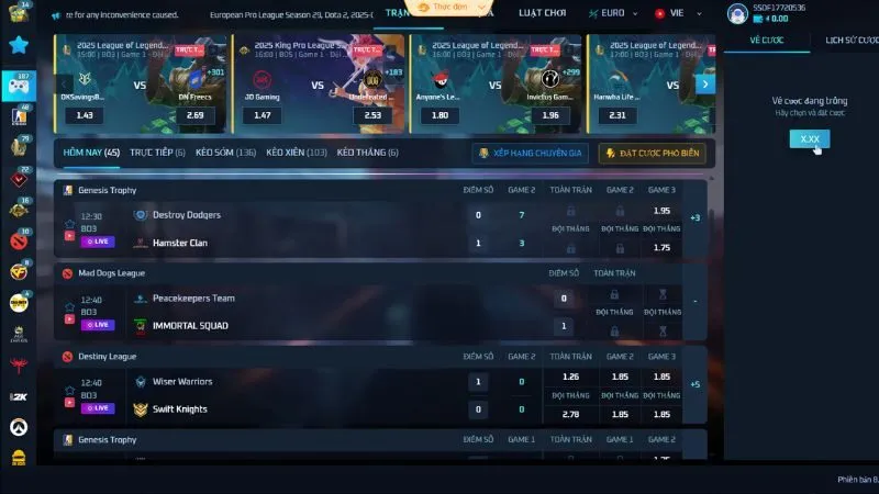 TF Esports tại QH88 với nhiều ưu đãi hấp dẫn